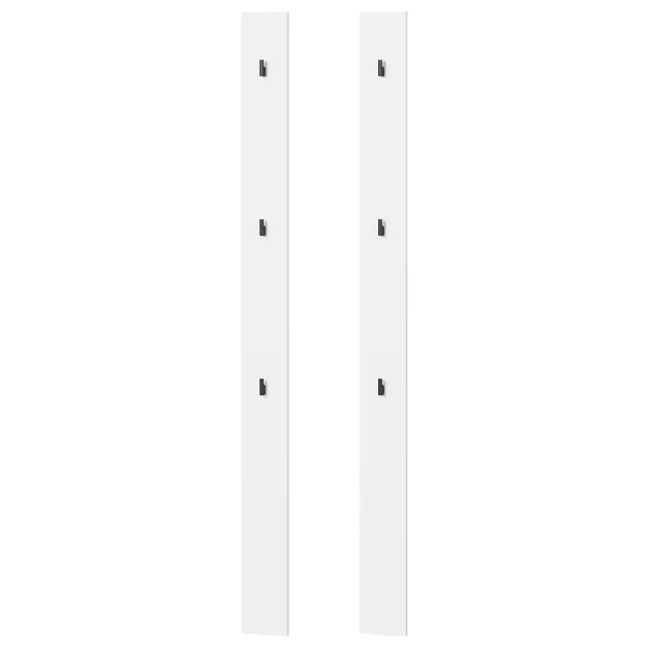 Appendiabiti da parete 13x163h cm bianco Accent