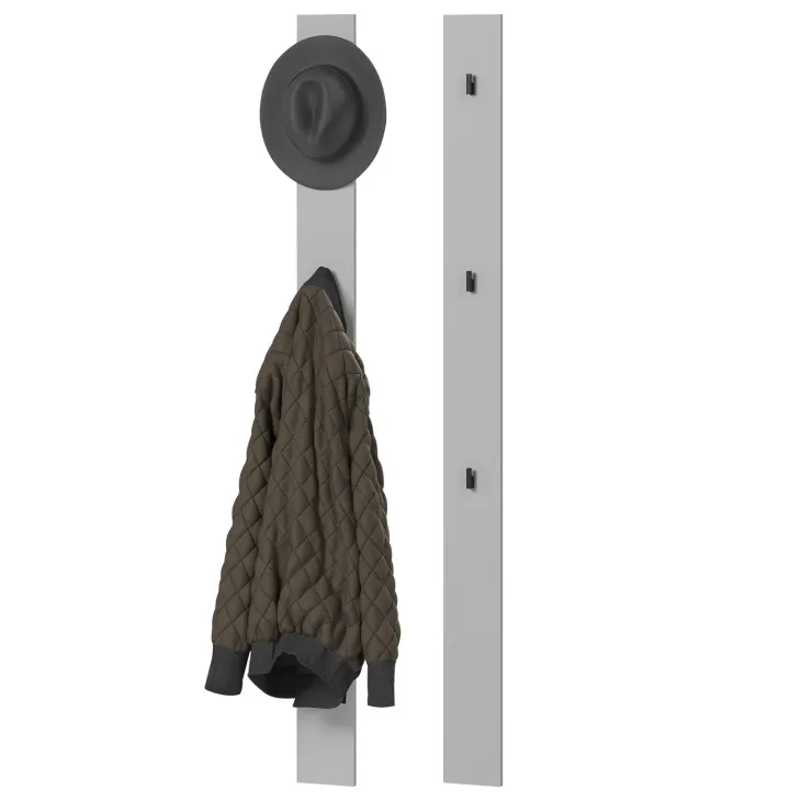 Appendiabiti da parete 13x163h cm grigio Accent