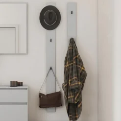 Appendiabiti da parete 13x163h cm grigio Accent