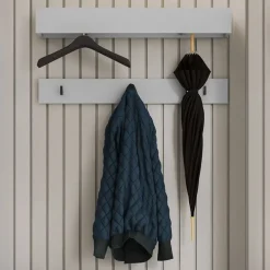 Appendiabiti da parete 92x12h cm grigio Accent