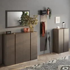 Appendiabiti da parete 40x184h cm marrone bronzo Sunset-Welky