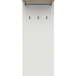 Appendiabiti 59x143h cm da parete bianco frassinato rovere Lars