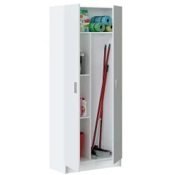 Armadio ingresso 73x180h cm 2 ante battenti multiuso bianco opaco Corie