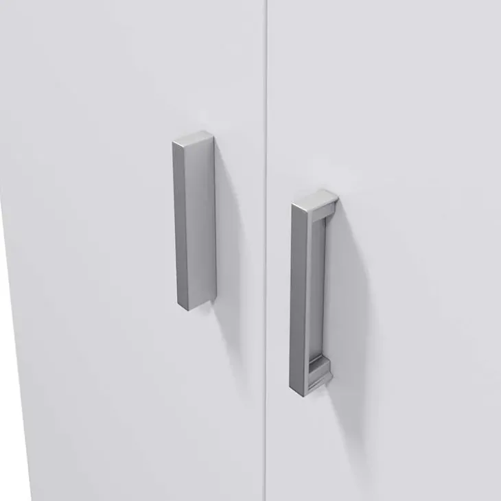 Armadio ingresso 73x180h cm 2 ante battenti multiuso bianco opaco Corie