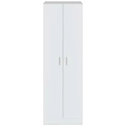 Armadio scarpiera 59x180h cm 2 ante battenti bianco opaco Easy