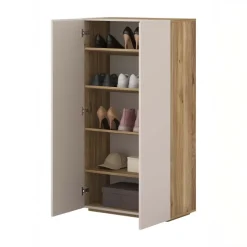 Armadio scarpiera 70x130h cm 2 ante cashmere rovere Delia
