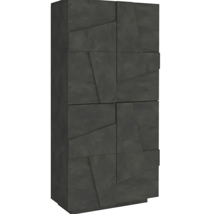 Armadio scarpiera 80x168h cm 4 ante ossido Zenzero