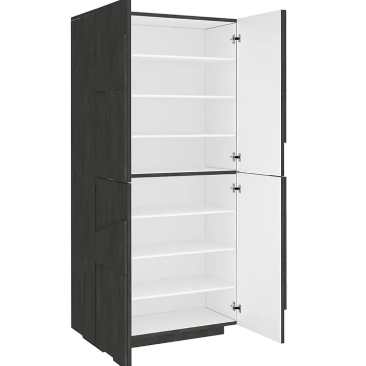 Armadio scarpiera 80x168h cm 4 ante ossido Zenzero