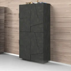 Armadio scarpiera 80x168h cm 4 ante ossido Zenzero