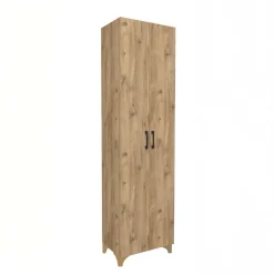Armadio scarpiera 49x178h cm multifunzione 2 ante rovere rustico Dama