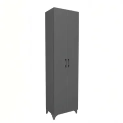 Armadio scarpiera 49x178h cm multifunzione 2 ante antracite Dama