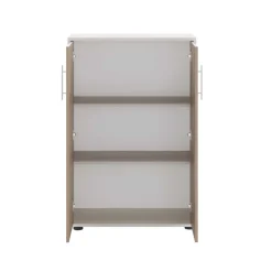 Armadio ufficio 79x118cm 2 ante beige cashmere noce Woody