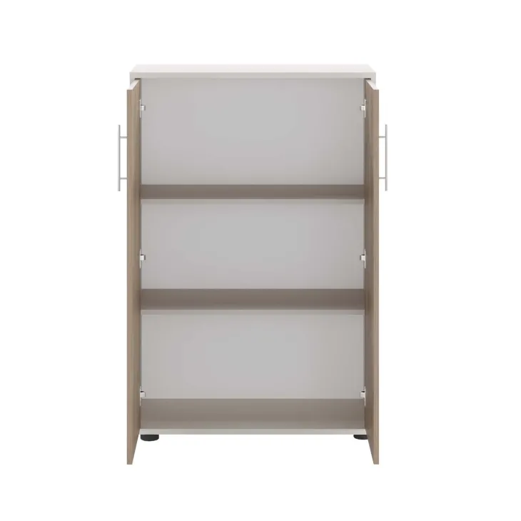 Armadio ufficio 79x118cm 2 ante beige cashmere noce Woody