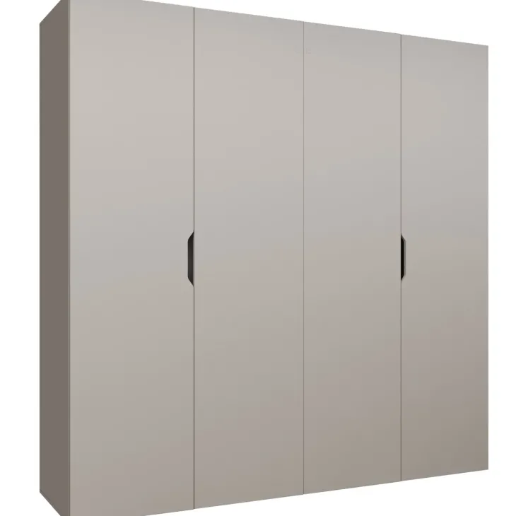 Armadio 200x202 cm 4 ante beige cashmere Valencia