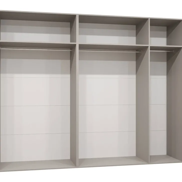 Armadio 250x202 cm 5 ante beige cashmere Valencia