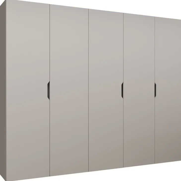 Armadio 250x202 cm 5 ante beige cashmere Valencia