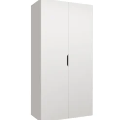 Armadio 100x202 cm 2 ante bianco opaco Valencia