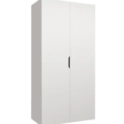 Armadio 100x202 cm 2 ante bianco opaco Valencia