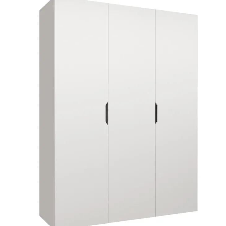 Armadio 150x202 cm 3 ante bianco opaco Valencia