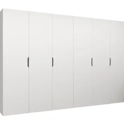 Armadio 300x202 cm 6 ante bianco opaco Valencia