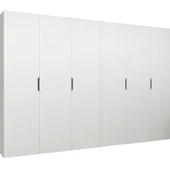 Armadio 300x202 cm 6 ante bianco opaco Valencia