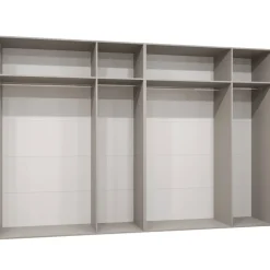 Armadio 300x202 cm 6 ante con specchio beige cashmere Valencia