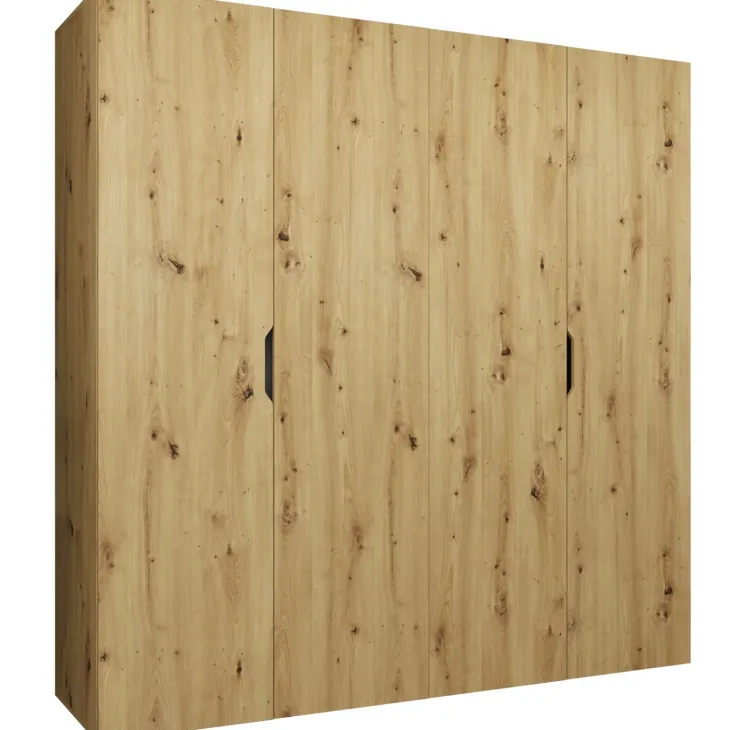 Armadio 200x202 cm 4 ante rovere Valencia