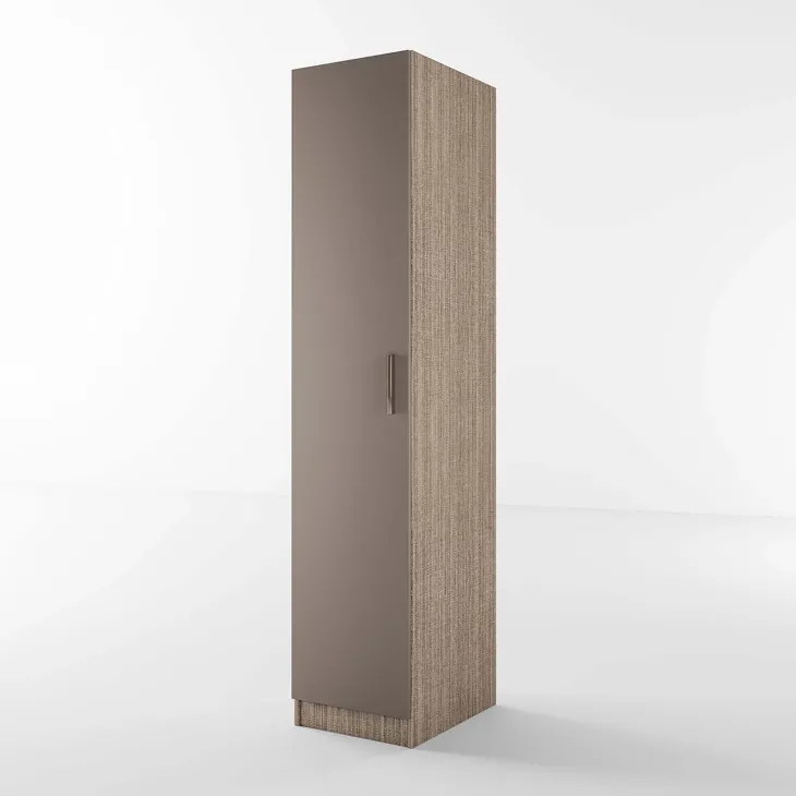 Armadio 40x191h cm 1 anta moderno rovere scuro marrone Marzia