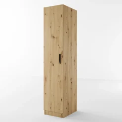 Armadio 40x191h cm 1 anta moderno rovere rustico Marzia