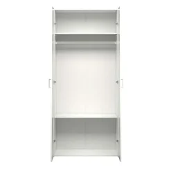 Armadio 78x176h cm 2 ante battenti bianco opaco Light Gihome®