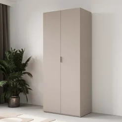 Armadio 90x215h cm 2 ante battenti cashmere Niman
