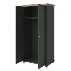 Armadio 108x216h cm 2 ante battenti moderno verde quercia Texel