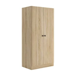Armadio 80x170h cm 2 ante battenti moderno rovere Estelle