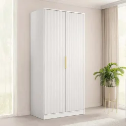 Armadio 102x216h cm 2 ante bianco Athena