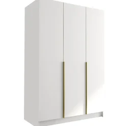 Armadio 150x215h cm 3 ante bianco lucido oro Glammy 3