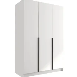 Armadio 150x215h cm 3 ante bianco lucido nero Glammy 3