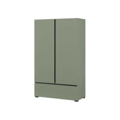 Armadio 89x150h cm 2 ante con cassetto verde Lolla