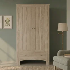 Armadio 90x181h cm 2 ante con cassetto rovere sonoma Londra