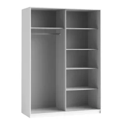 Armadio 150x210h cm 2 ante con specchio bianco opaco Pascal Gihome®