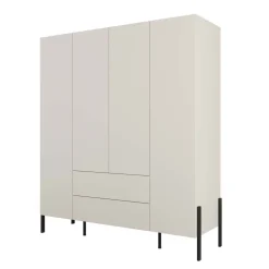 Armadio 184x210h cm 4 ante e 2 cassetti beige cashmere Simple