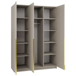Armadio 150x215h cm 3 ante moderno beige oro Glammy 3