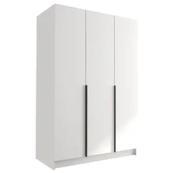 Armadio 150x215h cm 3 ante moderno bianco nero Glammy 3