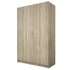 Armadio 120x190h cm 3 ante moderno rovere sonoma Rodari