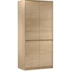 Armadio 91x198h cm 4 ante moderno rovere Funny