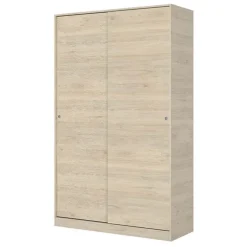 Armadio 120x204h cm 2 ante moderno scorrevoli rovere Royal