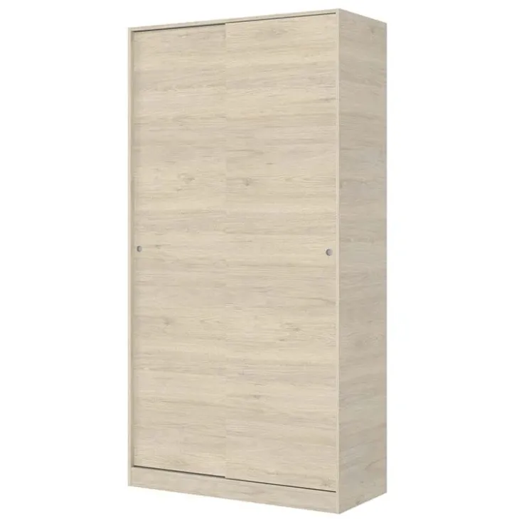 Armadio 100x204h cm 2 ante moderno scorrevoli rovere Royal