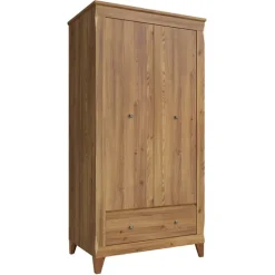 Armadio 102x202h cm 2 ante rovere scuro Lucca
