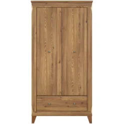 Armadio 102x202h cm 2 ante rovere scuro Lucca