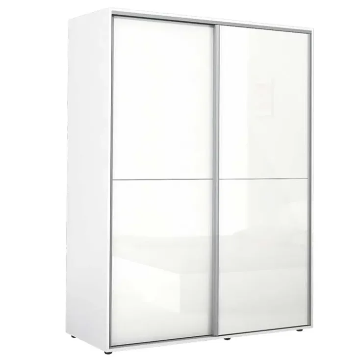Armadio 150x200h cm 2 ante scorrevoli bianco lucido Roma