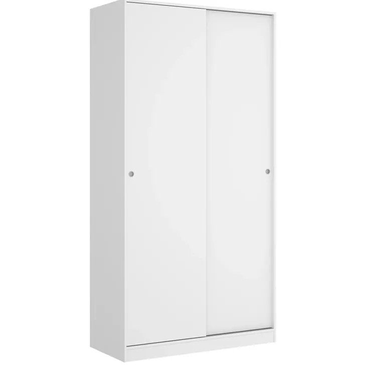 Armadio 100x204h cm 2 ante scorrevoli bianco Royal